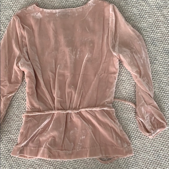 J. Crew | Velvet Faux-wrap Top - Picture 5 of 5